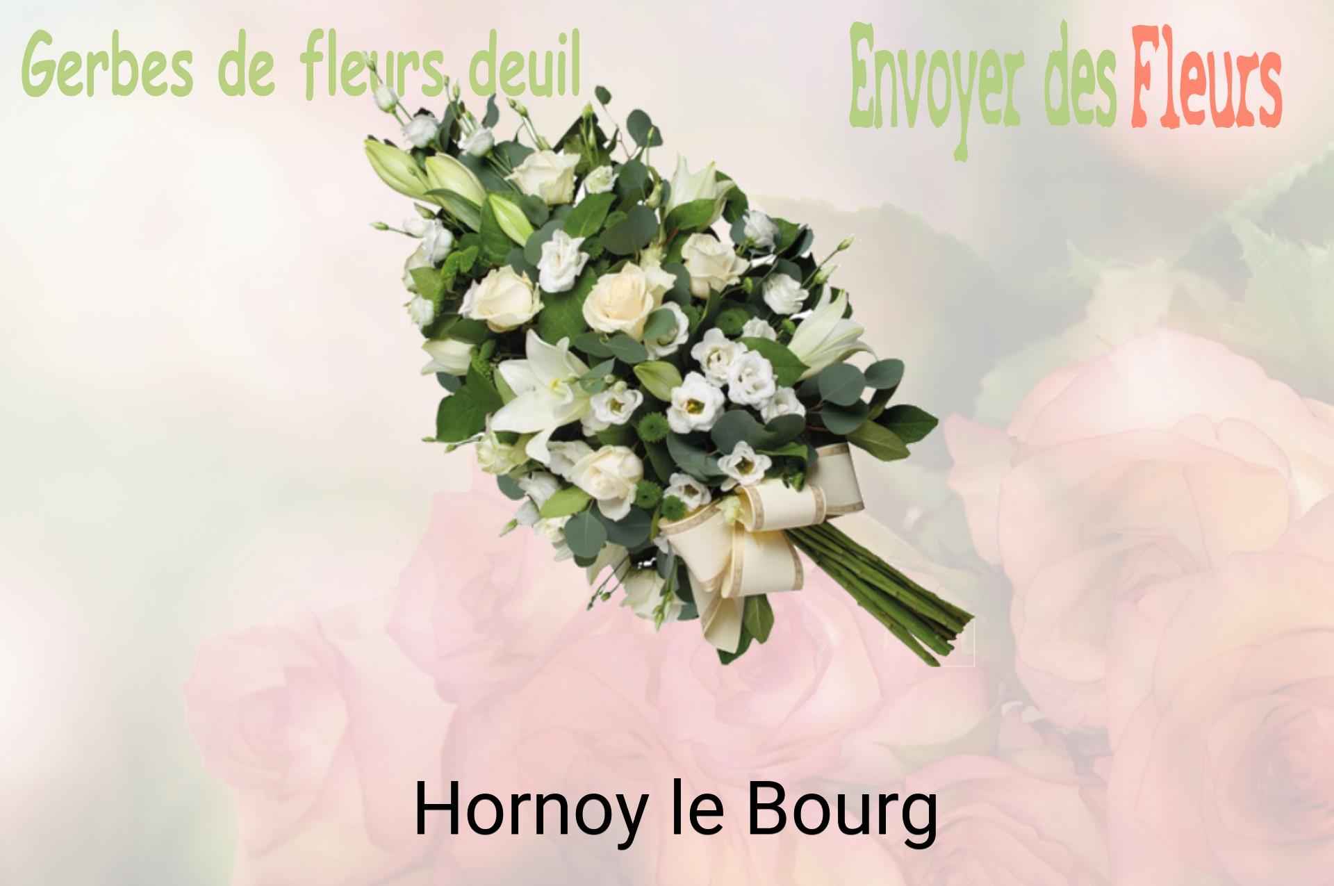 Gerbe de fleurs de deuil livrée à Hornoy-le-Bourg